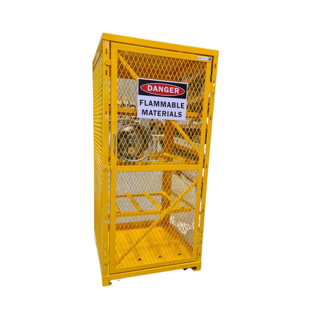 Medium Gas Bottle Storage Cage | Secure & Durable Design