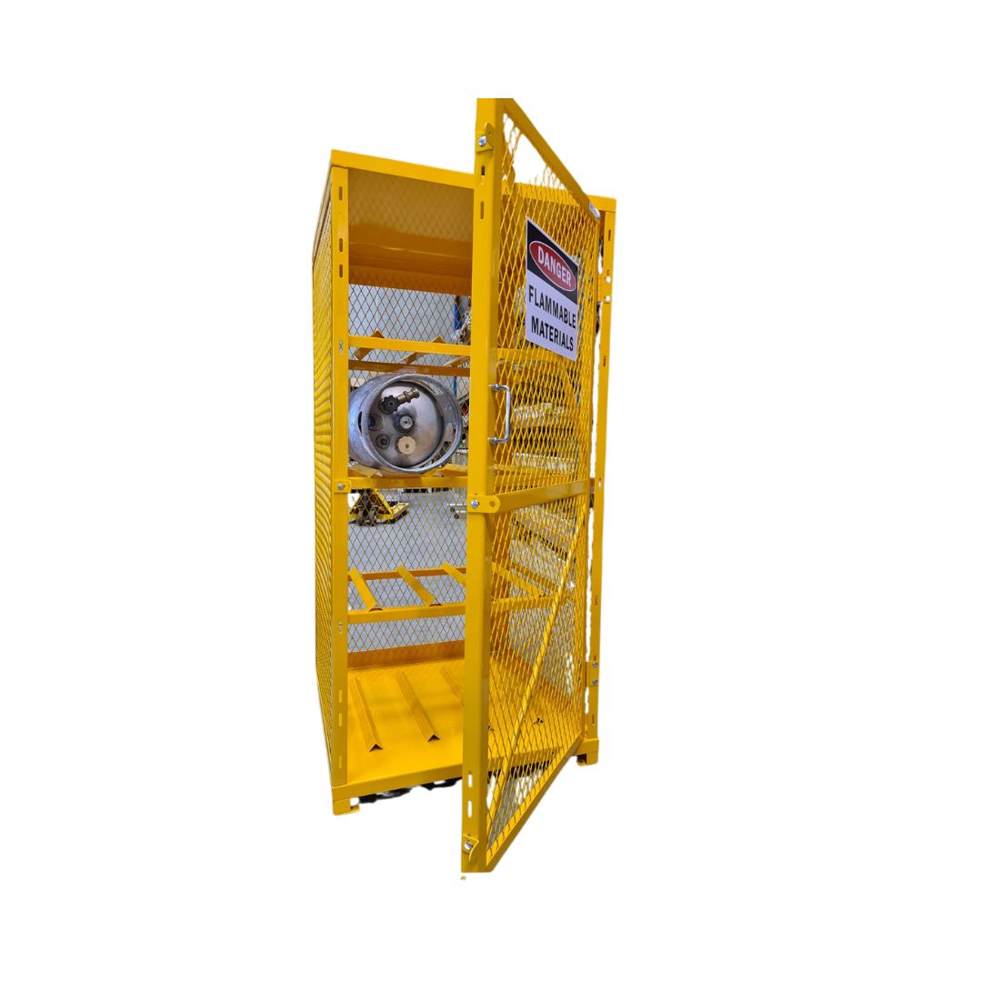 Medium Gas Bottle Storage Cage | Secure & Durable Design