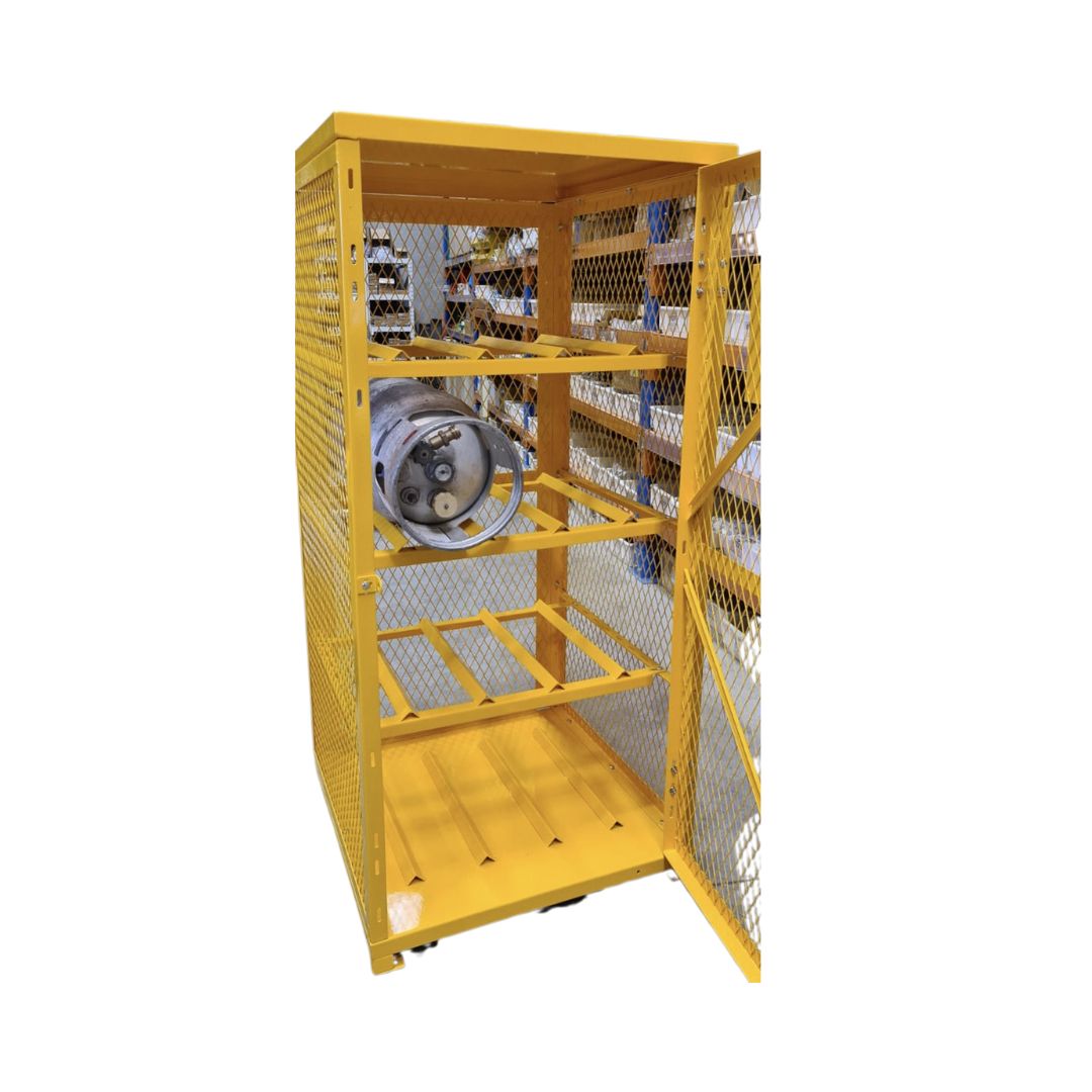Medium Gas Bottle Storage Cage | Secure & Durable Design