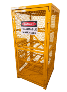 Medium Gas Bottle Storage Cage | Secure & Durable Design