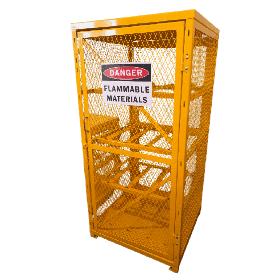 Medium Gas Bottle Storage Cage | Secure & Durable Design