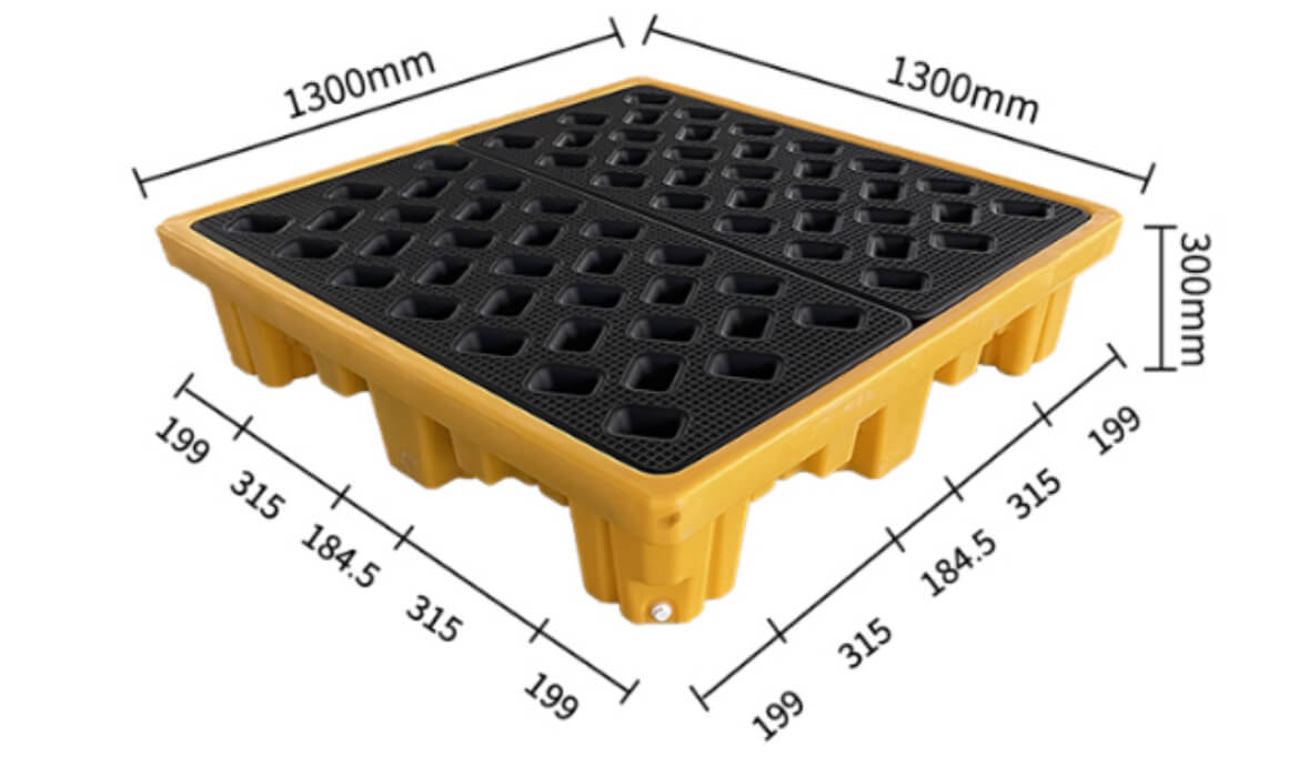 4 Drum Spill Containment Pallet