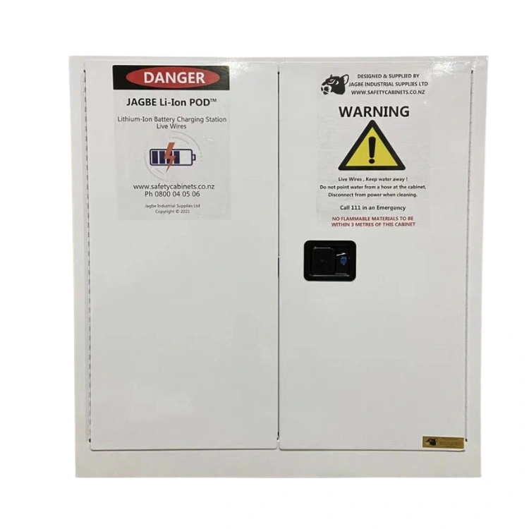 12 Station Lithium-Ion Battery Cabinet | Charging & Storage | Fire-Safe