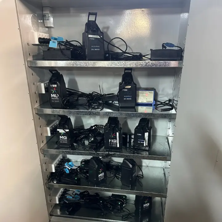 12 Station Lithium-Ion Battery Cabinet | Charging & Storage | Fire-Safe