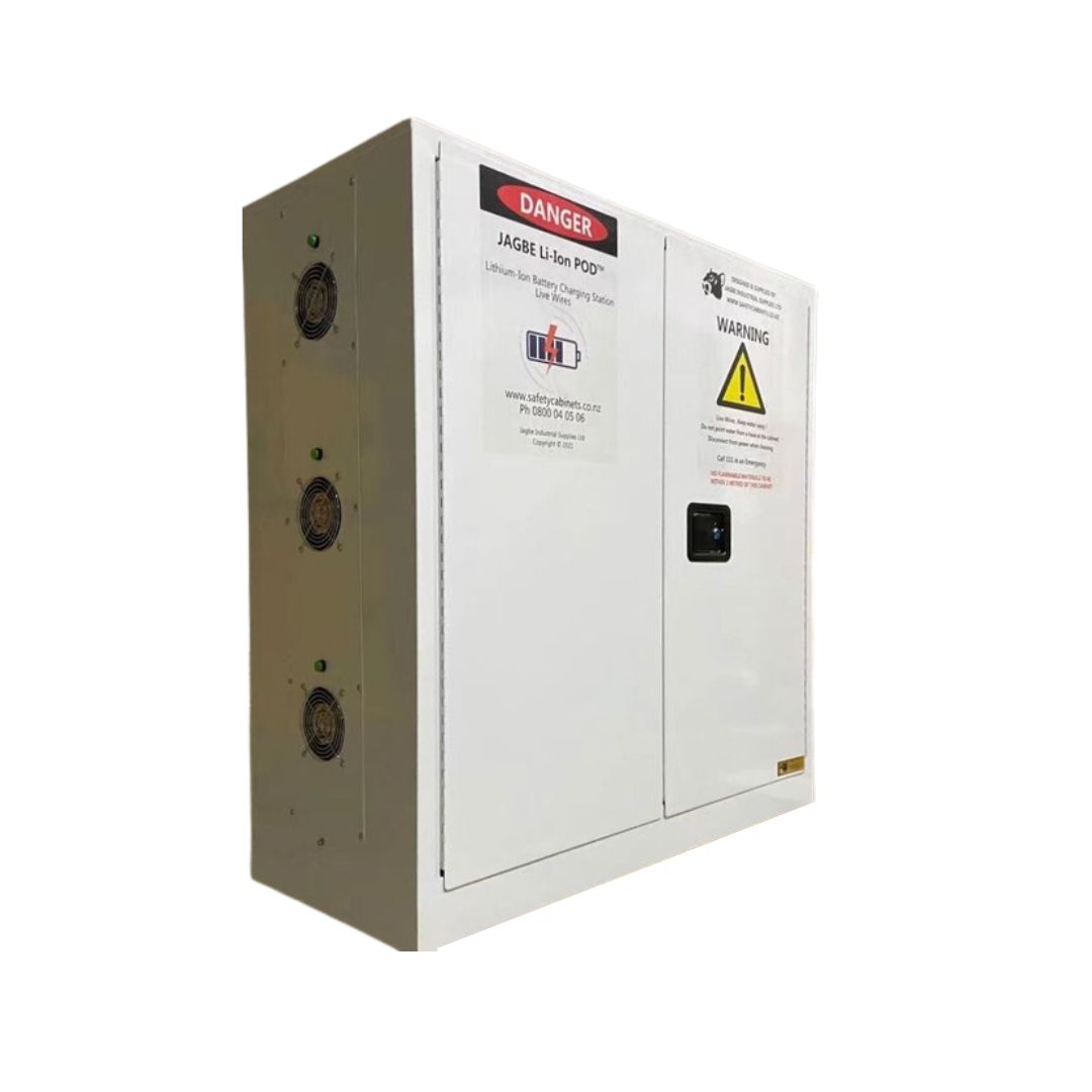 12 Station Lithium-Ion Battery Cabinet | Charging & Storage | Fire-Safe