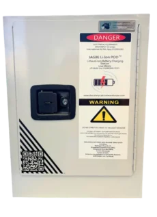 4 Station Lithium-Ion Battery Cabinet | Charging & Storage | Fire-Safe