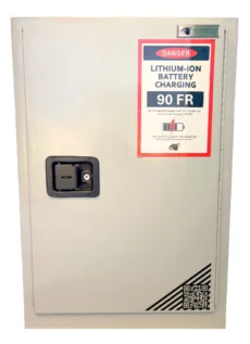 8 Station Lithium-Ion Battery Cabinet | Charging & Storage | Fire-Safe