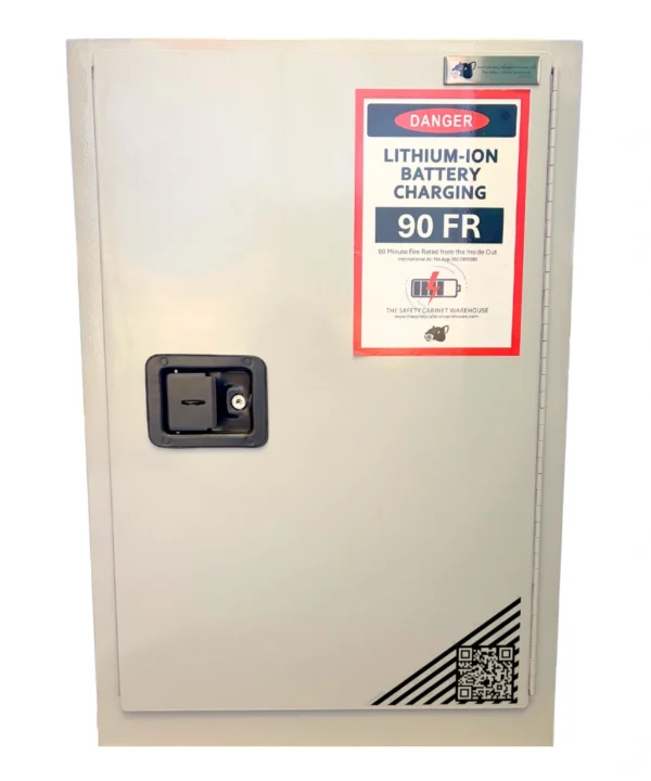 8 Station Lithium-Ion Battery Cabinet | Charging & Storage | Fire-Safe