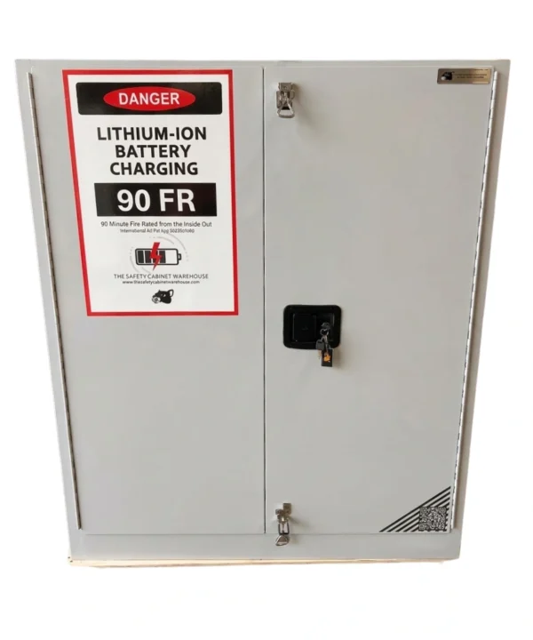 12 Station Lithium-Ion Battery Cabinet | Charging & Storage | Fire-Safe
