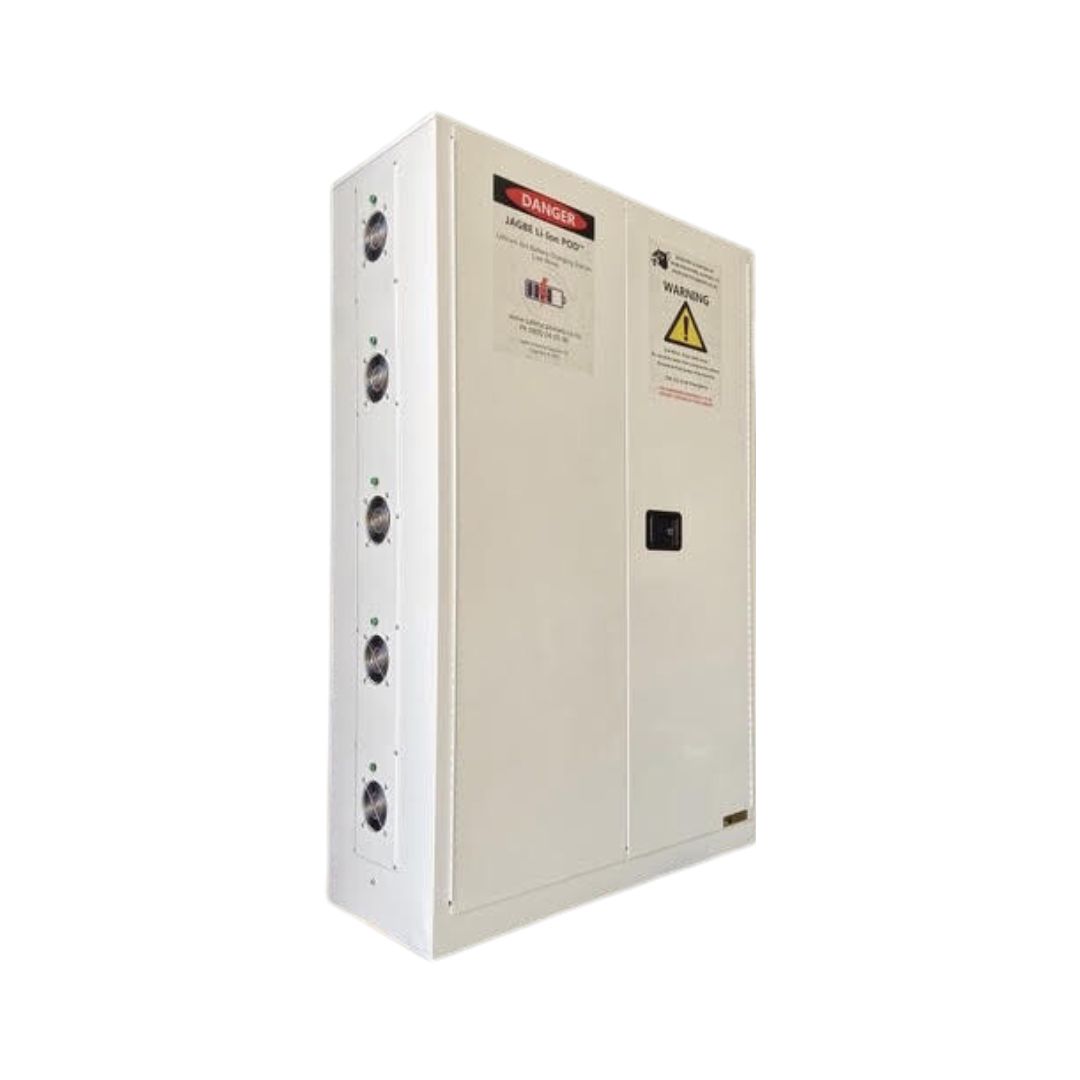 20 Station Lithium-Ion Battery Cabinet | Charging & Storage | Fire-Safe
