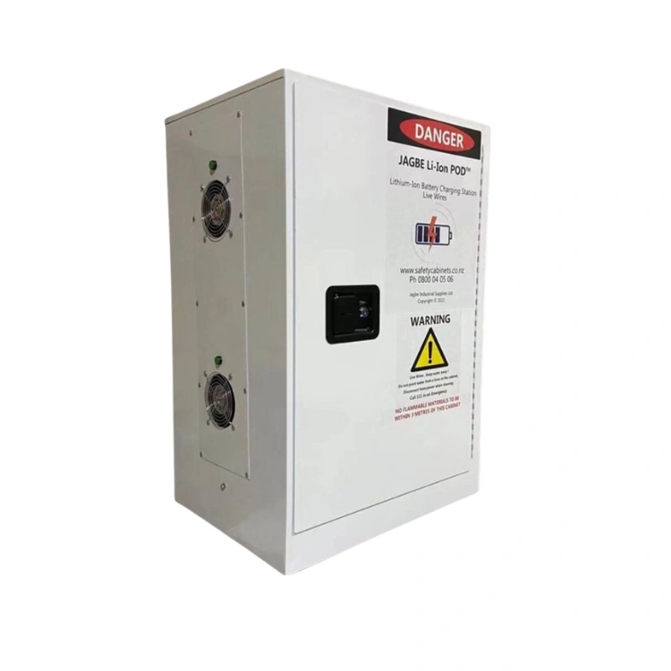 8 Station Lithium-Ion Battery Cabinet | Charging & Storage | Fire-Safe