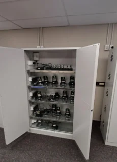20 Station Lithium-Ion Battery Cabinet | Charging & Storage | Fire-Safe