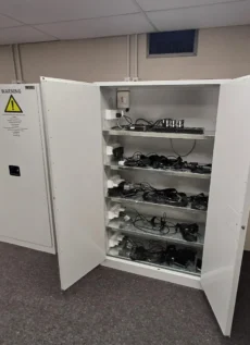 20 Station Lithium-Ion Battery Cabinet | Charging & Storage | Fire-Safe