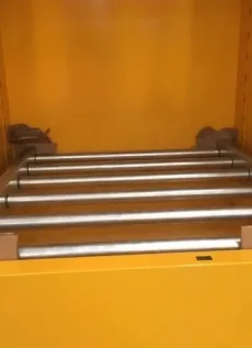 Inside the 209L Drum Storage Cabinet