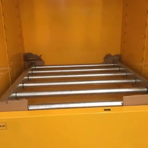 Inside the 209L Drum Storage Cabinet