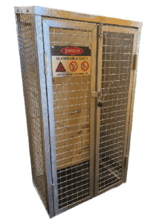 Domestic 45kg Gas Bottle Cage | Secure Storage for LPG Cylinders