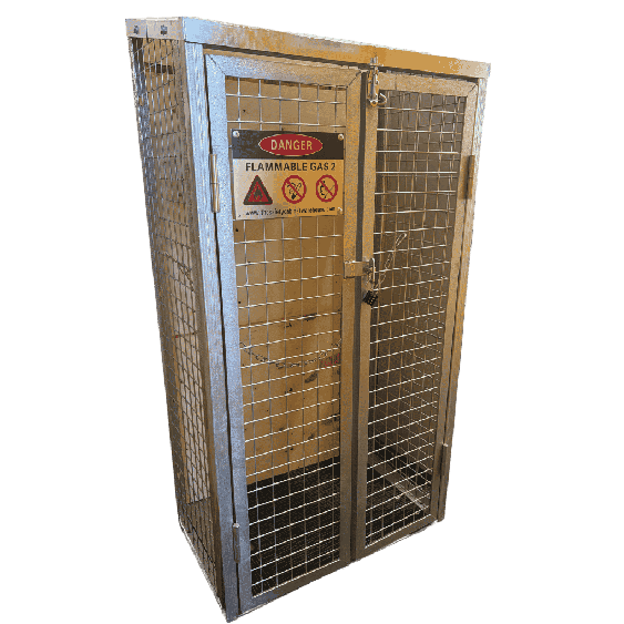 Domestic 45kg Gas Bottle Cage | Secure Storage for LPG Cylinders