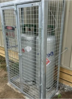 Domestic 45kg Gas Bottle Cage | Secure Storage for LPG Cylinders