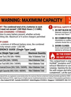 Heavy-Duty Large Lithium-Ion Battery Cabinet | Indoor/Outdoor | Fire-Safe