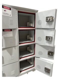 Heavy Duty Lithium-Ion Battery Cabinet | 8 Door | Fire-Safe