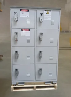 Heavy Duty Lithium-Ion Battery Cabinet | 8 Door | Fire-Safe