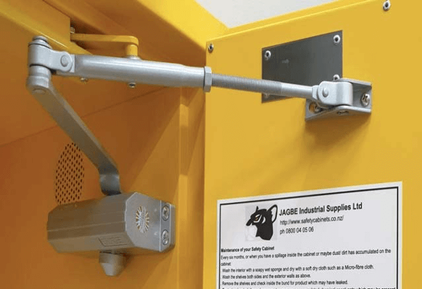 Adjusting door closer arms on your safety cabinet